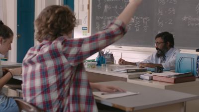- Can I go to the bathroom?
- Can't leave during a test. - Workin' Moms