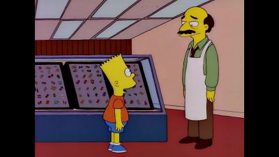 -Can I help you?
-I'd like to get my ear pierced. - The Simpsons