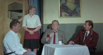 - Can we let him out now?
- Sure. I forgot all about the guy. - The Other Side of Hope