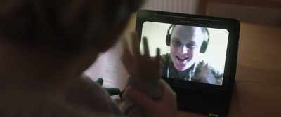 - Can you see me?
- Say, "Hi, Daddy." - Military Wives