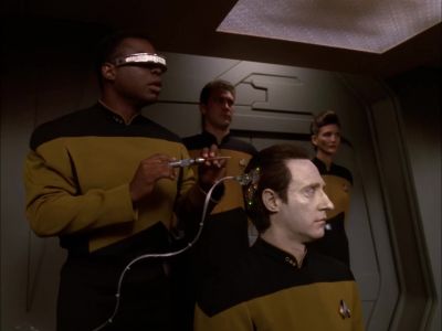 Can we speak to Data,
or would that wake him up? - Star Trek: The Next Generation