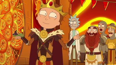 Can t get nothin past the chicken bone lady Just testing her - Rick and Morty