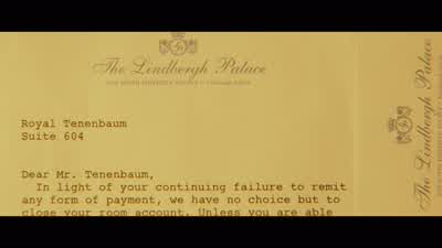 - Can you pay her in cash? - The Royal Tenenbaums