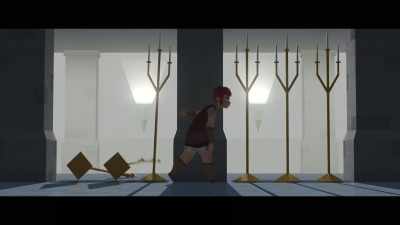 [candelabras clatter loudly] - Nimona