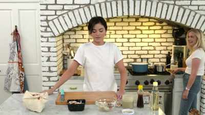 [Candice laughing] - Selena + Chef