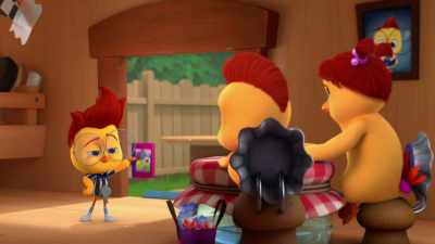 -Candy corn?
-[whistle blows] - The Chicken Squad