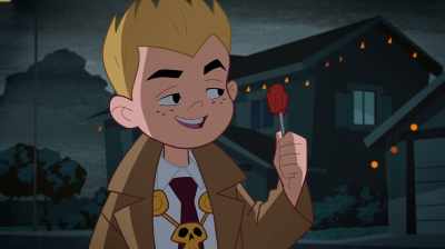 Candy stick. Mmm. Bit
of all right, actually. - Justice League Action