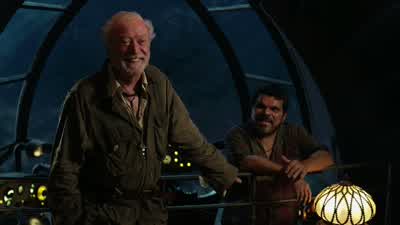 Can't believe we made it off the islandYeahPop your pecsI'm not gonna pop my pecsNow's the time She's gonna love it believe meI'm not gonna pop pecs Do it do it You can do itShe would love it believe meAhemYou two done yetPOP your pecsThank youFor - Journey 2: The Mysterious Island