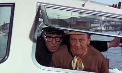 Can't you keep a steady line
on this thing? - The Boatniks