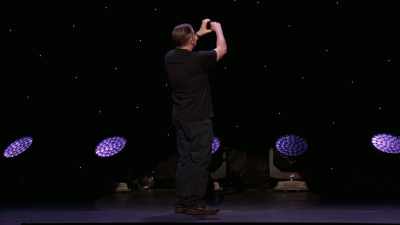 Can't remember what it was about.
She'd go, "Simon, what do you think?" - Ricky Gervais: SuperNature