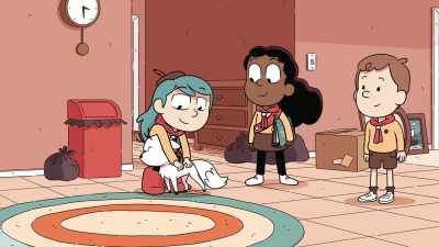 -Can't you, boy?
-[squeaking] - Hilda