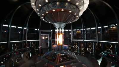 Capaldi: The Doctor's time
machine, the TARDIS, - James Cameron's Story of Science Fiction