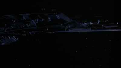 Capital ship to ship Rear of. Answer. - Battle Beyond the Stars