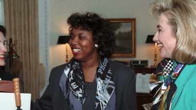 [Capricia Marshall]
On the first day - First Ladies
