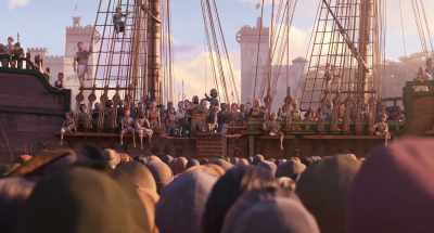 Captain Crow will visit
the king and queen at first light. - The Sea Beast