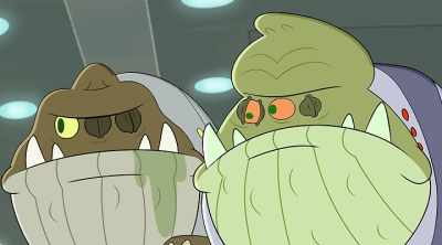 -[Captain grunts]
-[neck crackles] - The Epic Tales of Captain Underpants in Space