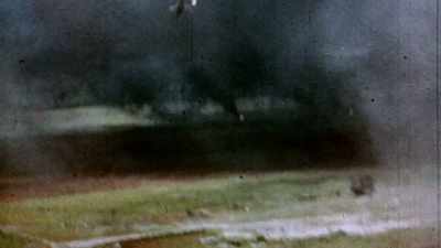 Captain Hanna films
the action himself. - The Pacific War in Color