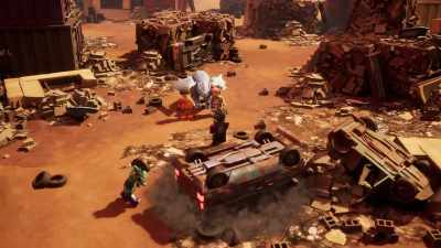 -[car crashing]
-[alarm wailing] - LEGO Ninjago: Dragons Rising