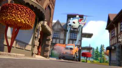 [car gasps] - Mighty Monsterwheelies