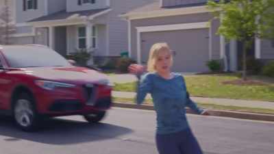 (car revs)
(amy shouts) - The Neighbors Are Watching