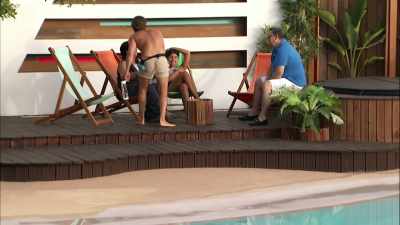 CARA: It's nice to see Nath
with my mum and dad, - Love Island