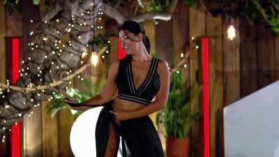 Cara wanted to show off
her fire breathing skills, - Love Island