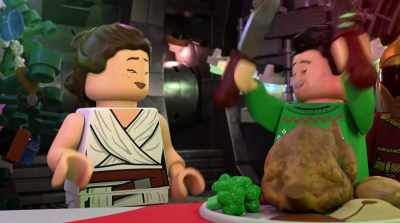 Care to do the honors, Jedi Party Master? - LEGO Star Wars Holiday Special