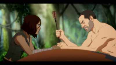 Careful. It's lodged in,
but it hasn't hit - ARK: The Animated Series