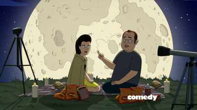 "Caressing"?
You had mustard on your cheek. - Corner Gas Animated