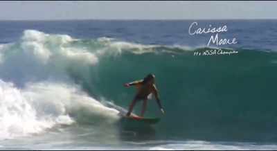Carissa definitely
dominated nationals, - Bethany Hamilton: Unstoppable