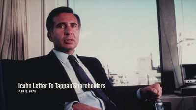 Carl: "I'm writing this letter
to ask you to elect me - Icahn: The Restless Billionaire