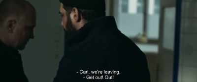 - Carl, we're leaving.
- Get out! Out! - The Marco Effect