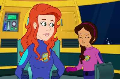 [Carlos] No way, those fish
were making their own light? - The Magic School Bus Rides Again