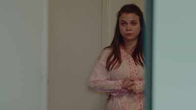 Carly reckons her mum
killed herself. - London Kills