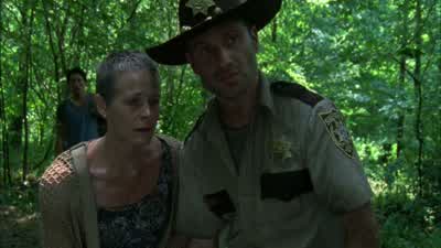 Call out softly. - The Walking Dead
