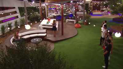 CAROLINE:
The second couple safe - Love Island