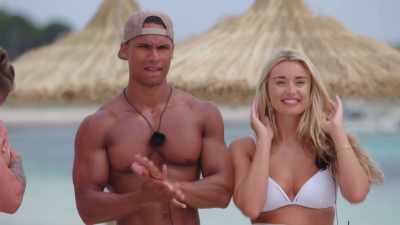 CAROLINE:
Which means Rachel and Rykard - Love Island