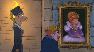 Carousing, taking her clothes off
every chance she gets. - Disenchantment
