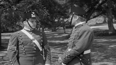 Carry that rifle properly
and quicken the pace. - They Died with Their Boots On