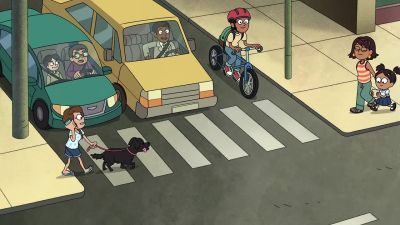 [cars honking] - Amphibia