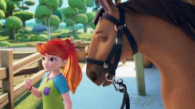 CARTER: Careful.[SNORTS] - LEGO Friends: Girls on a Mission