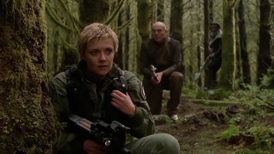 Carter, hook up with Teal'c
at his position. Secure the area. - Stargate SG-1