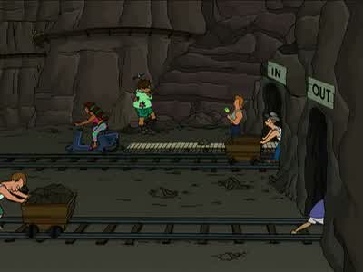Carts go out full but come in empty. - Futurama