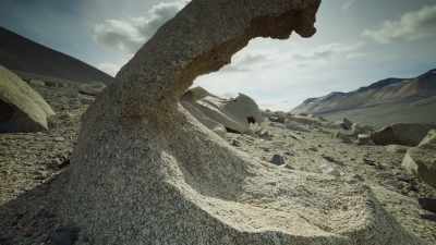 Carved by the wind, - Frozen Planet II