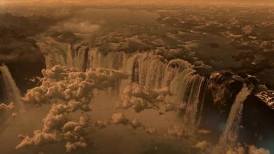 Cascading
into a spectacular canyon - Nova