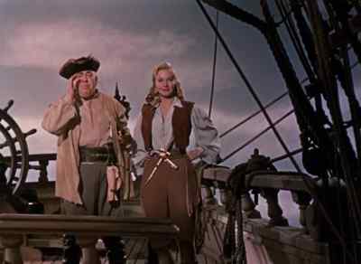 CAST OFF THE PRIZE SHIP
BEFORE SHE BLOWS UP! - Abbott and Costello Meet Captain Kidd