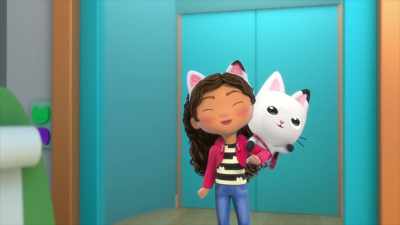 [Cat-A-Vator bell dings] - Gabby's Dollhouse