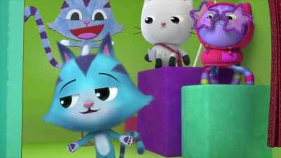 [Cat-A-Vator bell dings] - Gabby's Dollhouse