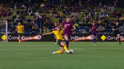 CATLEY: When I came into the team,
it was on the inside of - Matildas: The World at Our Feet