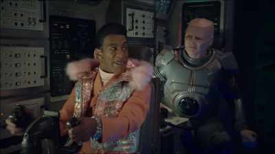 - .-.Catty?
_ - Red Dwarf: The Promised Land